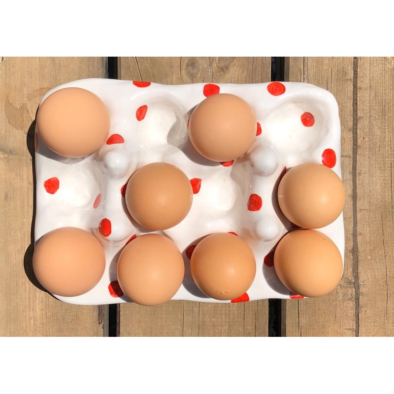Porta uova in ceramica - Cinghiale - Quail Ceramics